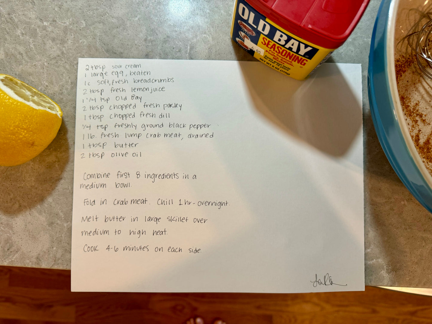 Custom Watercolor Illustrated Recipe