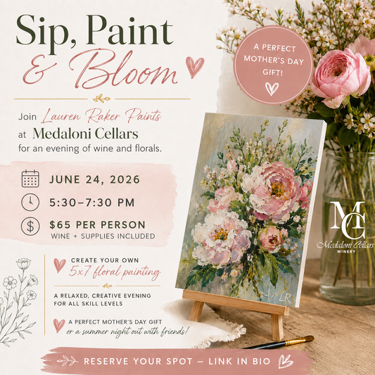 Sip, Paint & Bloom Event
