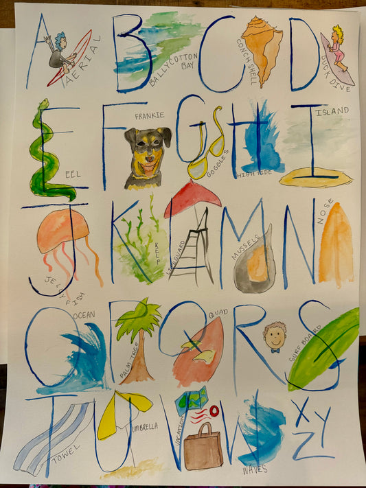 Custom Watercolor Alphabet
